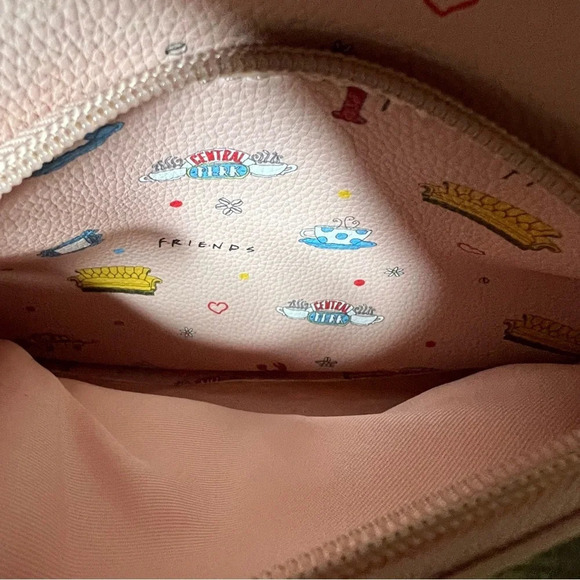 Danielle Nicole Friends mini Backpack Purse Light Pink Friends + Keychain Sofa main image 9
